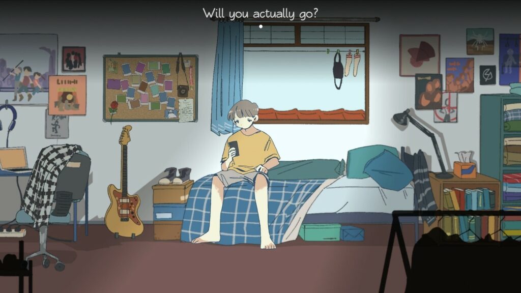 Rama, the main character of 'Afterlove EP', a game about the emotional trauma of losing someone you love