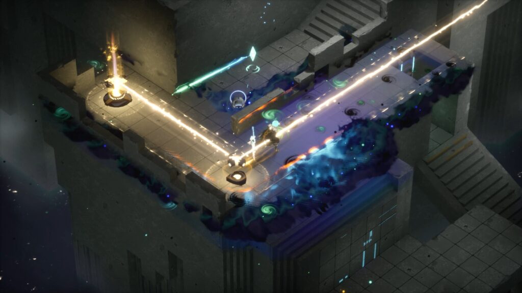 A gameplay screenshot of Retrace the Light