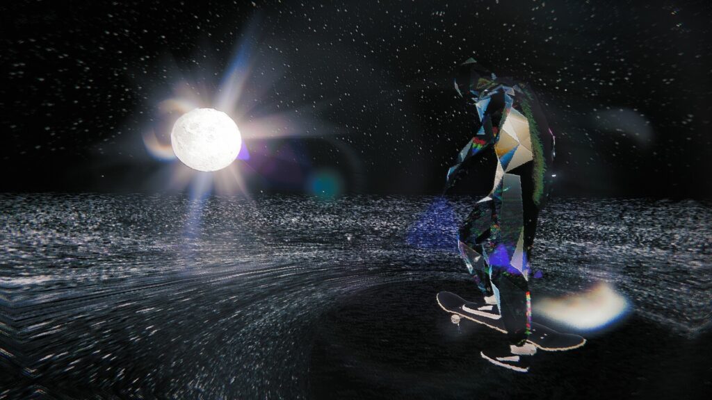 An image of the main character of Skate Story