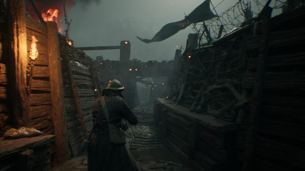 A gameplay screenshot of Trench Tales, a solo-developed indie game