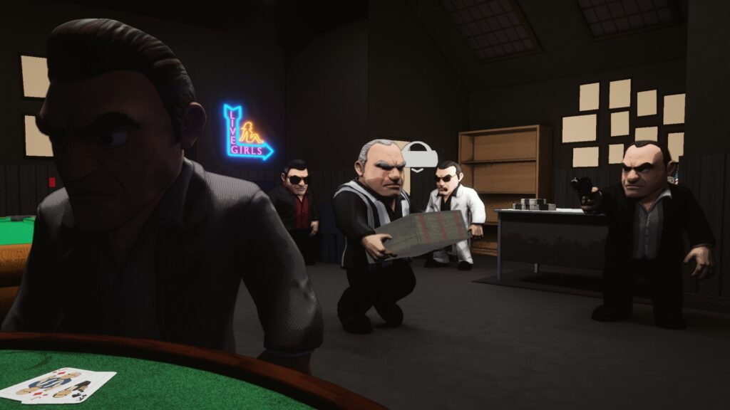 An image of Wise Guys on Steam, a multiplayer social deduction game
