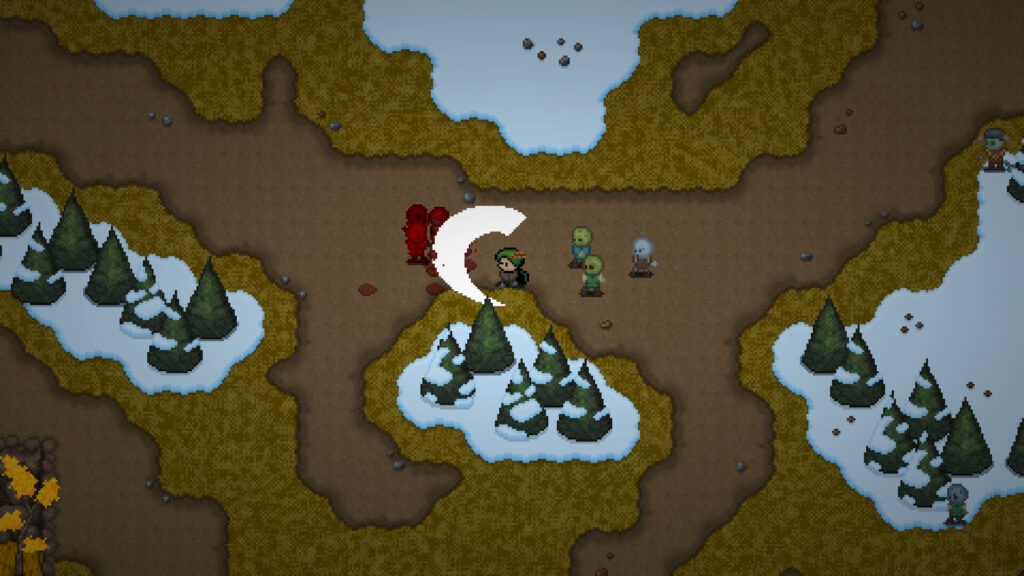 A gameplay screenshot of Rogue Night, an action-roguelike that plays like an old Zelda game