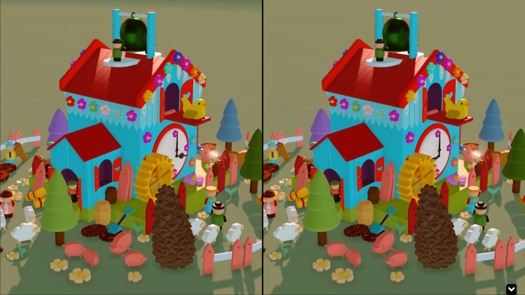 A gameplay screenshot from Tiny lands 2, a game about spotting differences