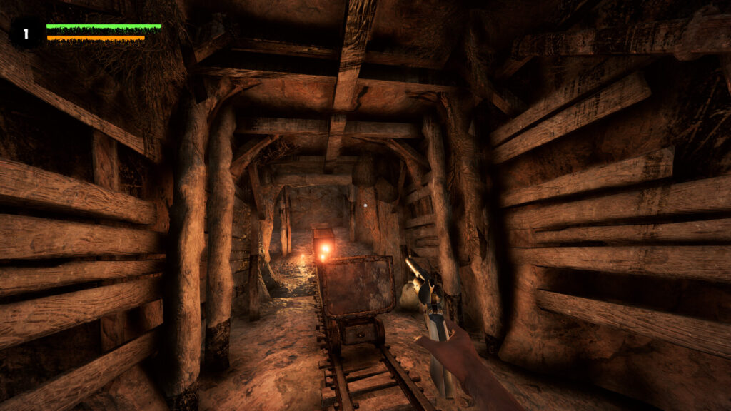 A screenshot of Western Justice, an upcoming FPS/Town Builder 