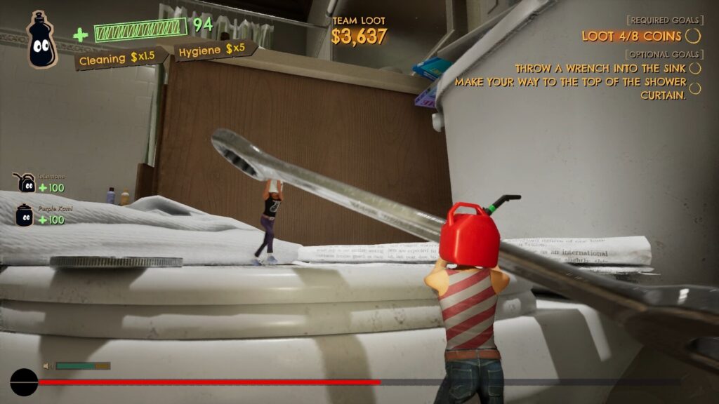 Stealing a wrench in Burgle Supply Company