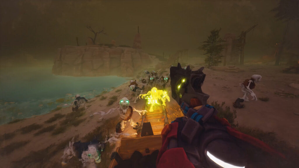 A train full of Skeletons in Far Far West
