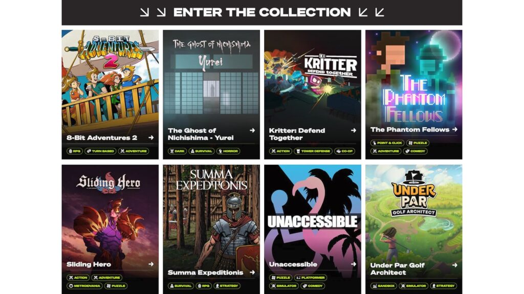 The first curated selection of games on Glizzy's Amazon storefront
