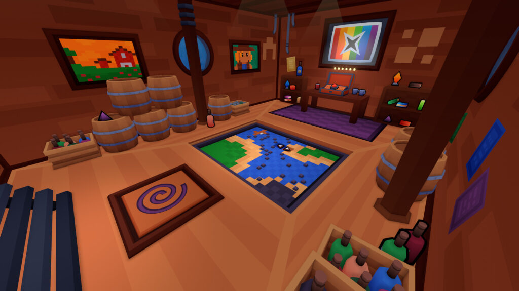 A puzzle inside of a ship in In Sink